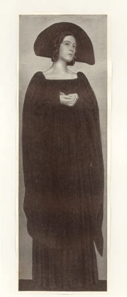 Anonimo , Bacher, Rudolf - sec. XX - Ritratto di giovane signora , fronte