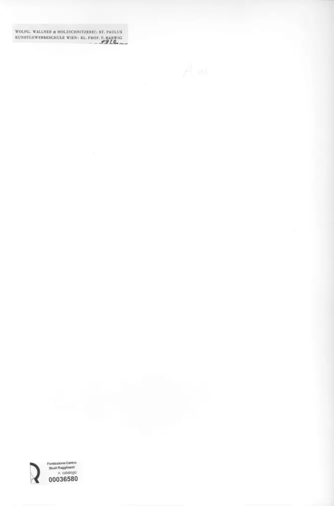 Anonimo , Barwig, Franz - sec. XX - Wolfg. Wallner , retro