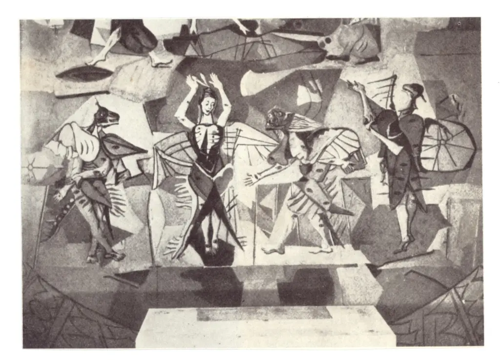 Boeckl, Herbert , Die Symbole der vier Evangelisten Stier, Engel, L&ouml;we, Adler