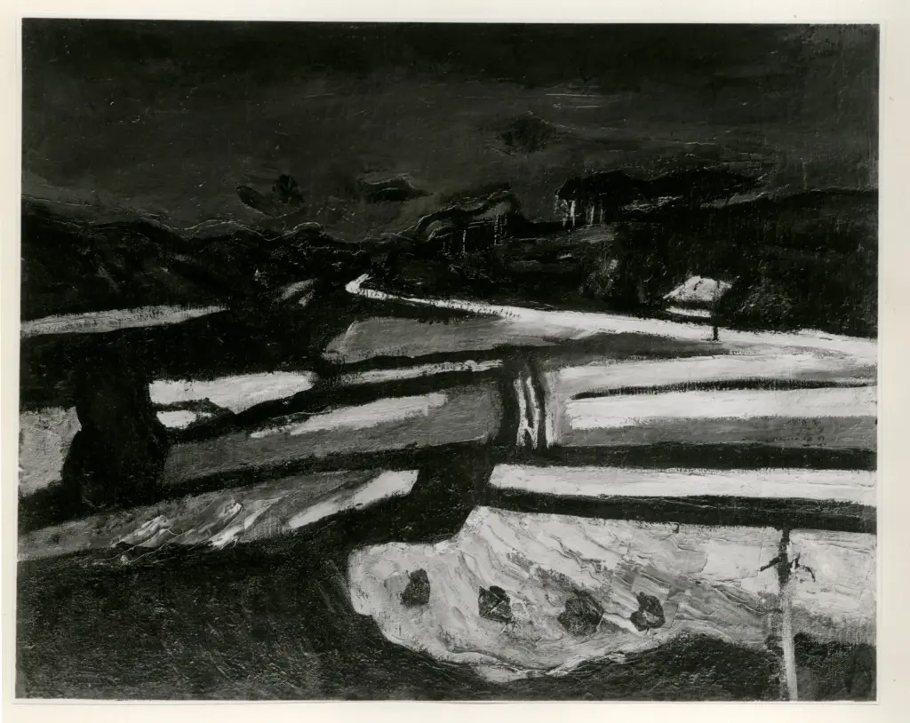 A.F.I. Agenzia Fotografica Industriale , Dobrowsky, Josef - sec. XX - Campo dopo il raccolto , fronte