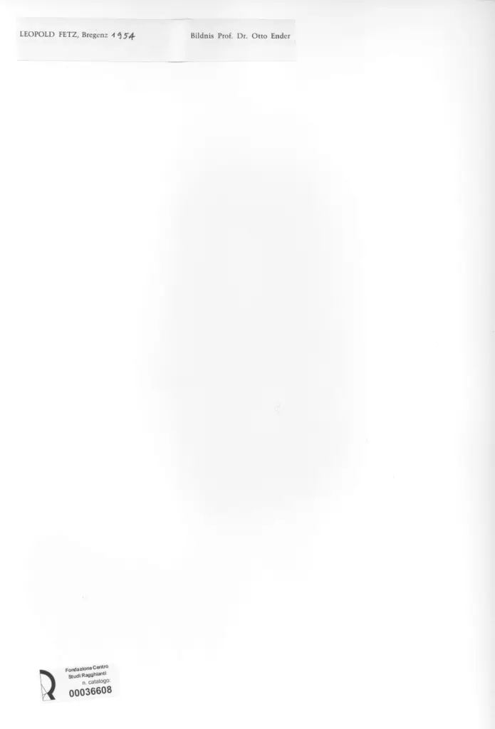 Anonimo , Fetz, Leopold - sec. XX - Ritratto Prof. Dr. Otto Ender , retro
