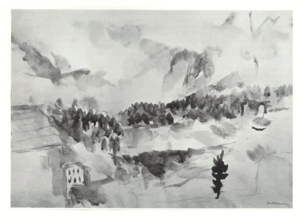 Anonimo , Frankl, Gerhard - sec. XX - Paesaggio di montagna , fronte