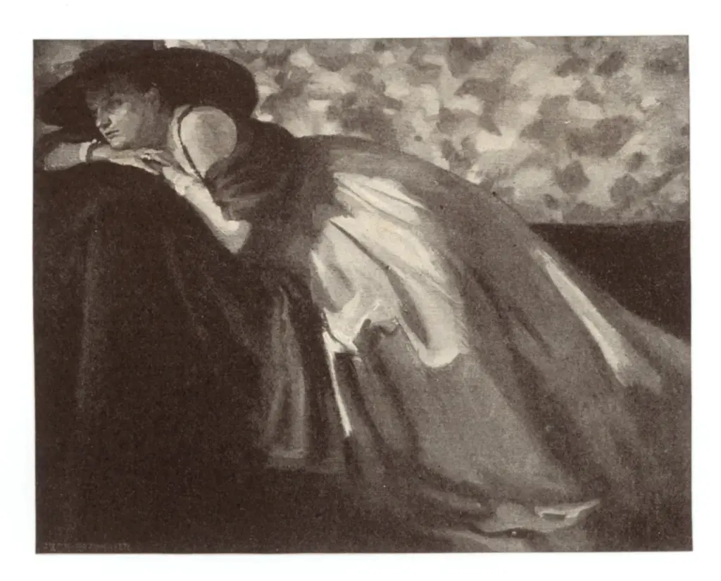 Anonimo , Grom-Rottmayer, Hermann - sec. XX - Lady in verde , fronte