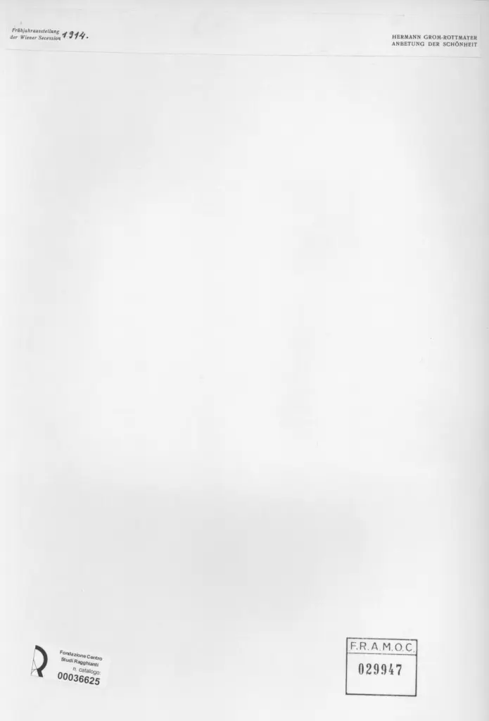 Anonimo , Grom-Rottmayer, Hermann - sec. XX - Anbetung der schönheit , retro