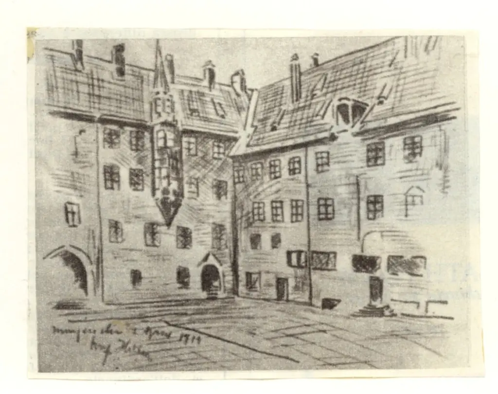 Anonimo , Hitler, Adolf - sec. XX - Disegno , fronte