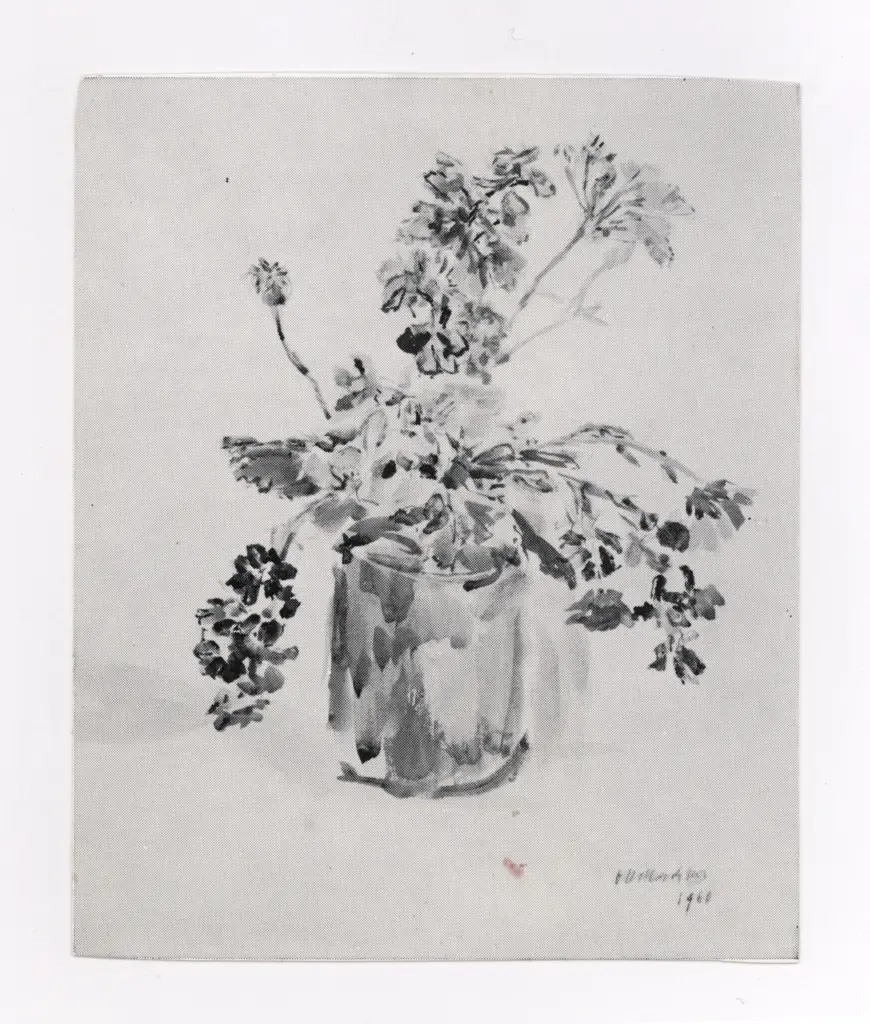 Anonimo , Kokoschka, Oskar - sec. XX - Sommerblume und vase , fronte