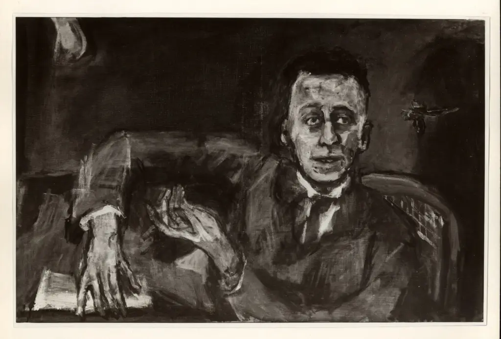 Fotografia Ferruzzi , Kokoschka, Oskar - sec. XX - Ritratto di Karl Kraus , fronte