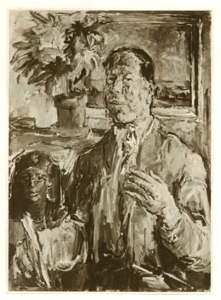Anonimo , Kokoschka, Oskar - sec. XX - Ritratto di E. A. Buhrle , fronte