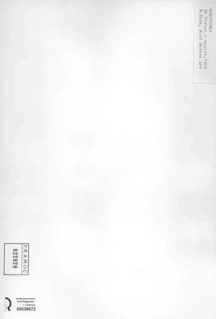 Anonimo , Kokoschka, Oskar - sec. XX - Dr Tietze e moglie , retro