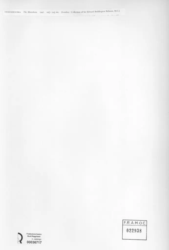 Anonimo , Kokoschka, Oskar - sec. XX , retro