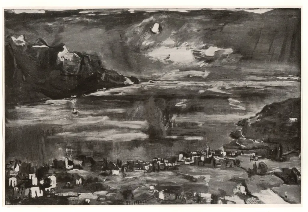 Kokoschka, Oskar , Genfer see