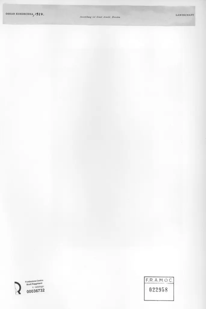 Anonimo , Kokoschka, Oskar - sec. XX , retro