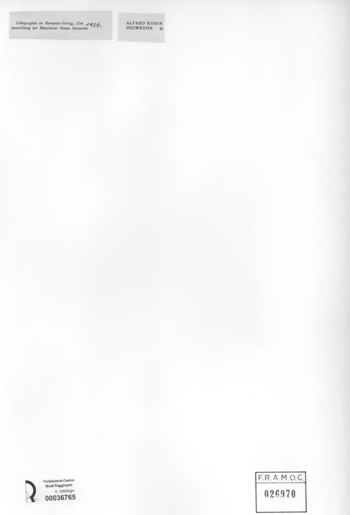 Anonimo , Kubin, Alfred - sec. XX - Heimkehr , retro