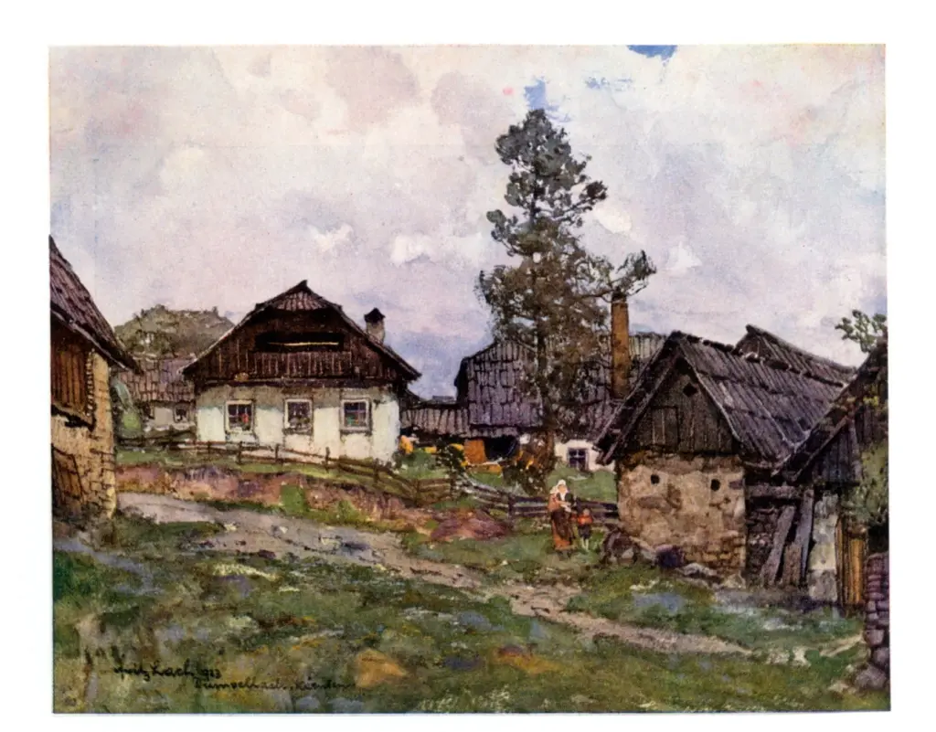 Anonimo , Lach, Fritz - sec. XX - D&uuml;rnvellach in K&auml;rnten , fronte