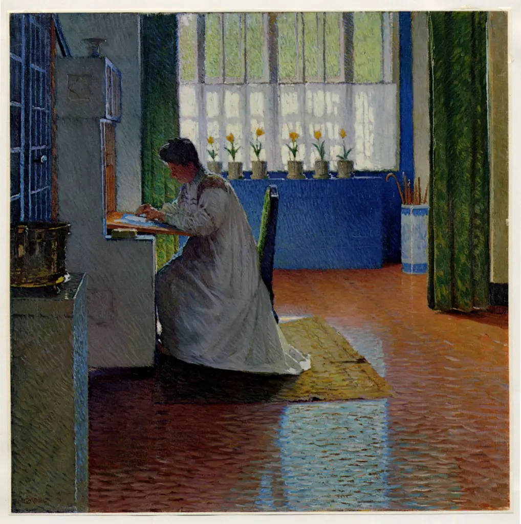 Anonimo , Moll, Carl - sec. XX - Mein Wohnzimmer , fronte