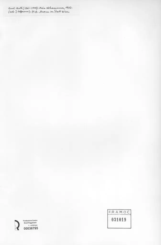 Anonimo , Moll, Carl - sec. XX - Mein Wohnzimmer , retro