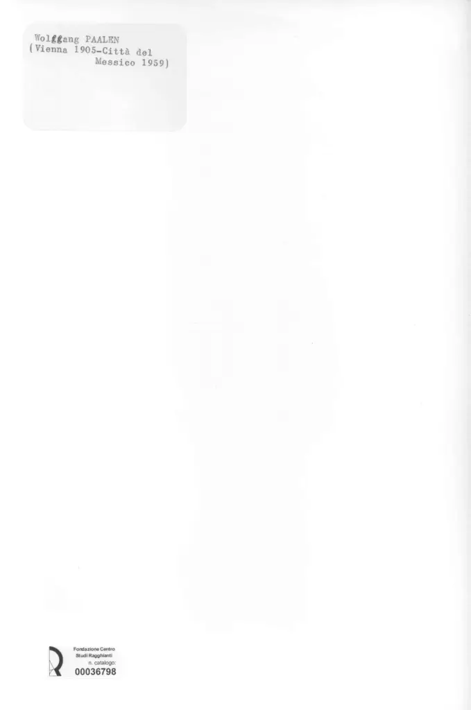 Anonimo , Paalen, Wolfgang - sec. XX - Dipinto , retro