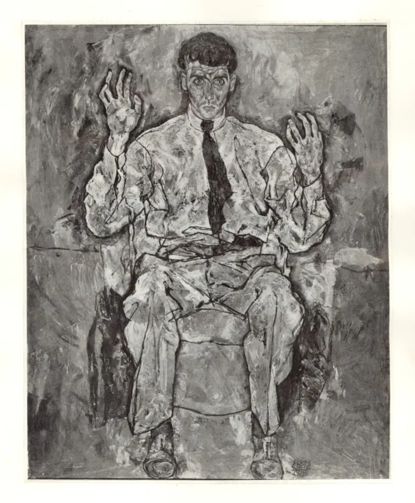 Anonimo , Schiele, Egon - sec. XX - Bildnis Paris von G&uuml;tersloh , fronte