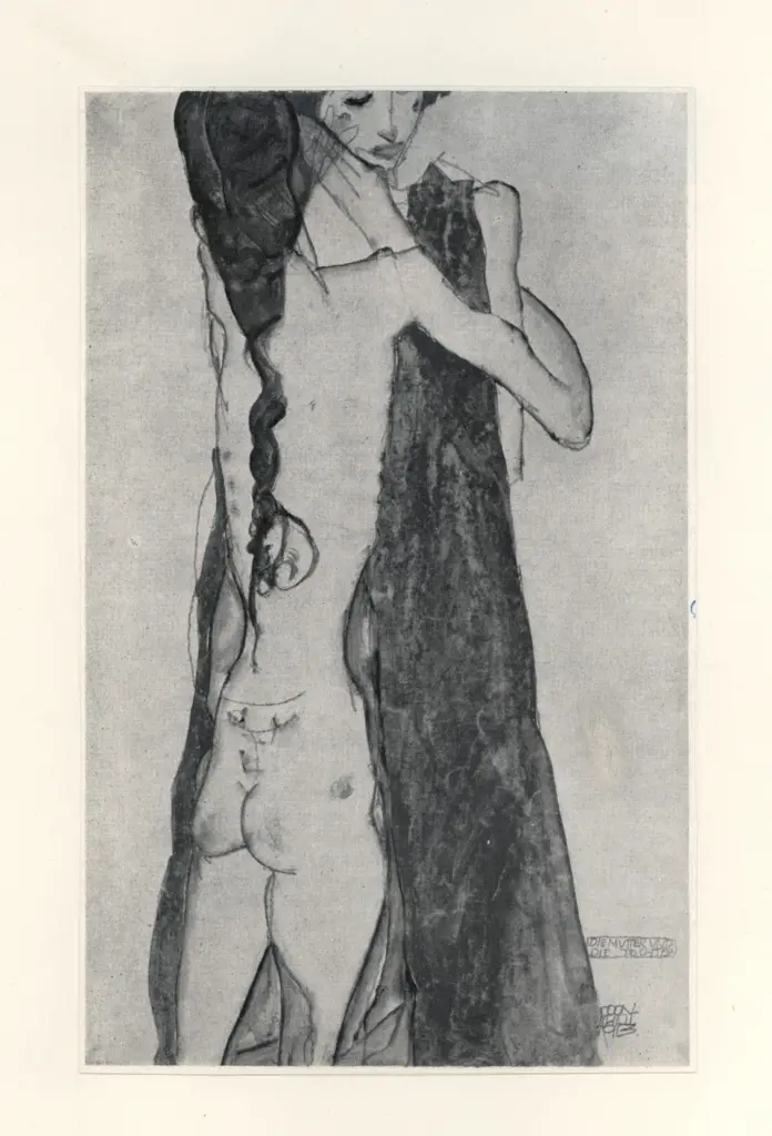 Anonimo , Schiele, Egon - sec. XX - Mutter und Tochter , fronte