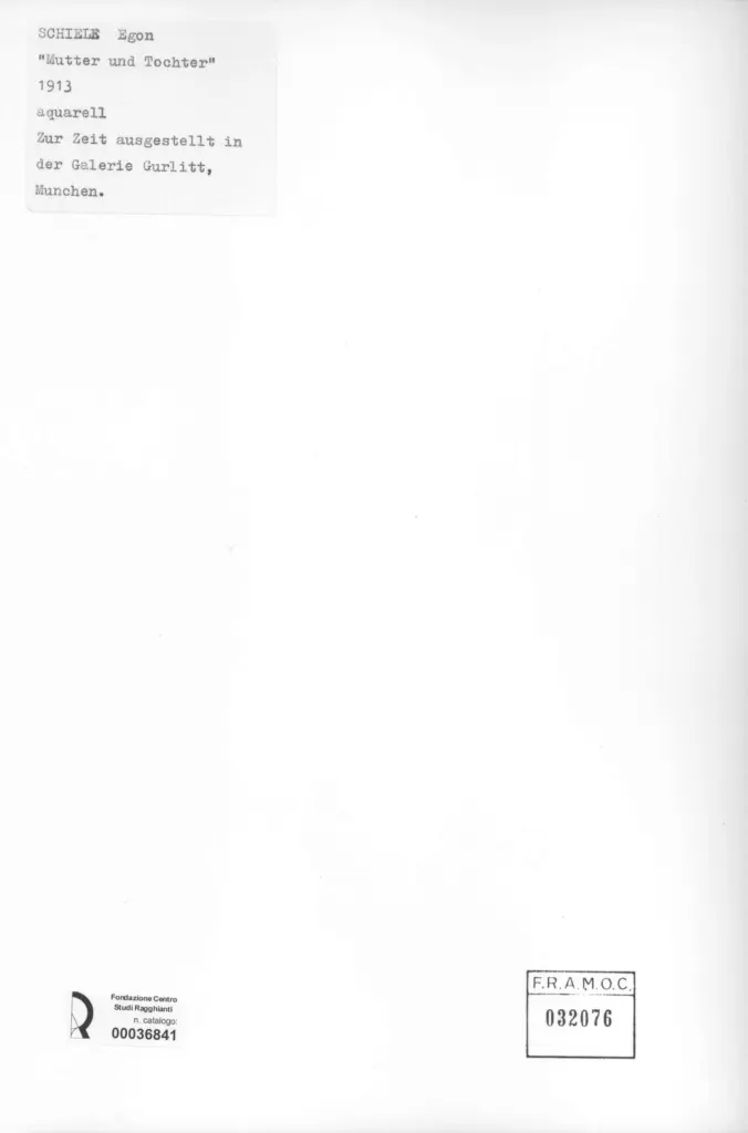 Anonimo , Schiele, Egon - sec. XX - Mutter und Tochter , retro