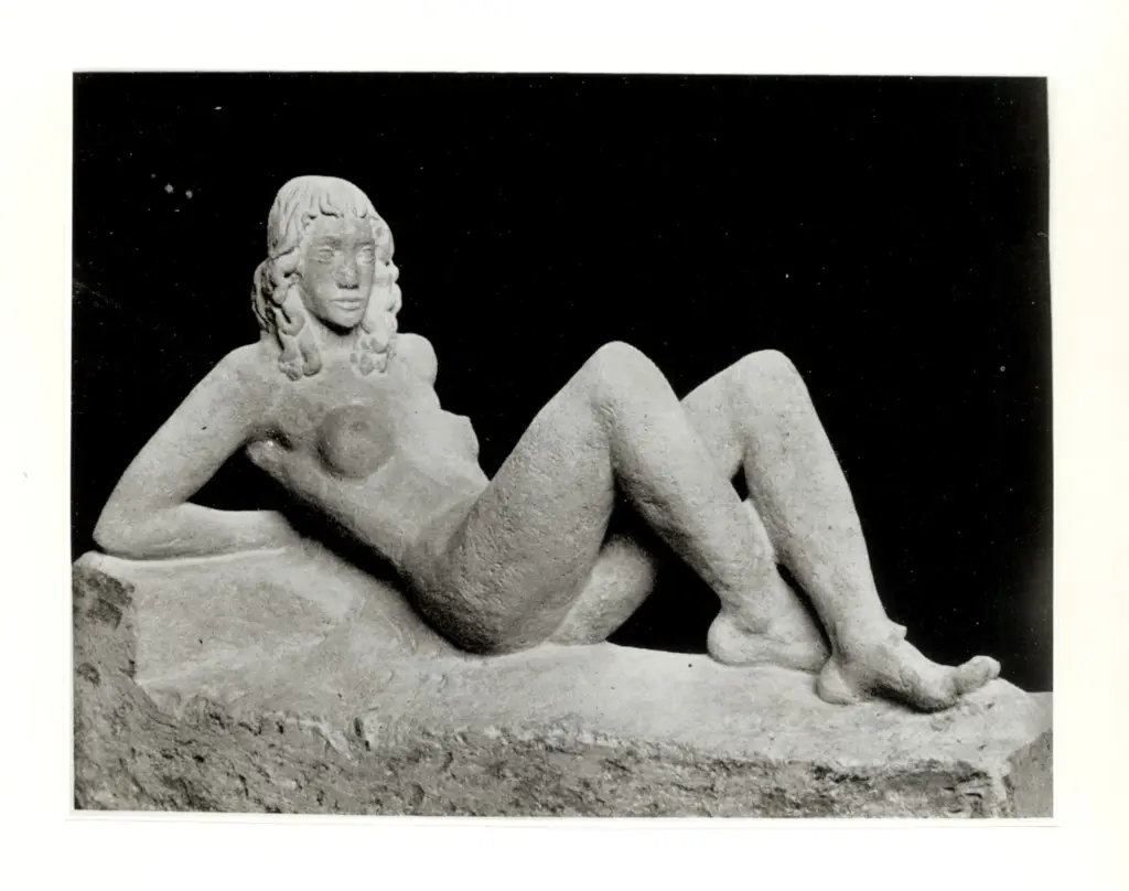 Anonimo , Wotruba, Fritz - sec. XX - Ragazza giacente , fronte