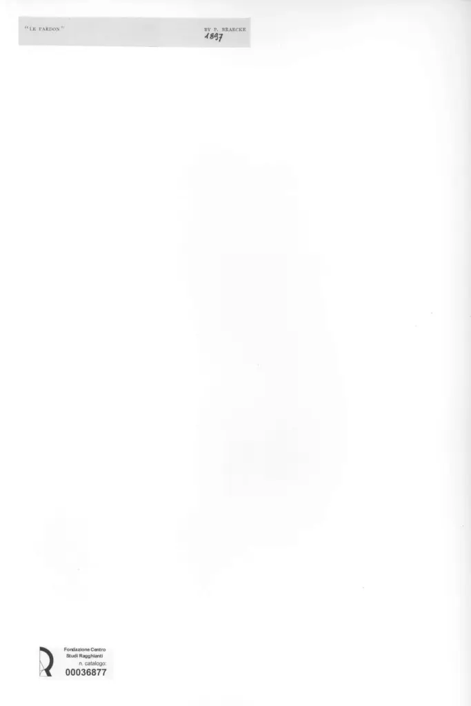 Anonimo , Braeke, Pierre - sec. XIX - Le Pardon , retro