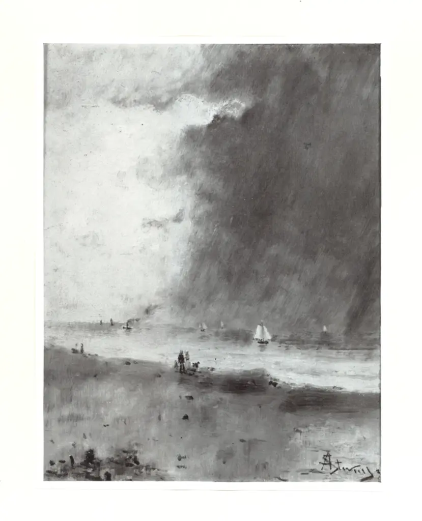 Stevens, Alfred , Couple au Bord de la Mer avec leur Chien