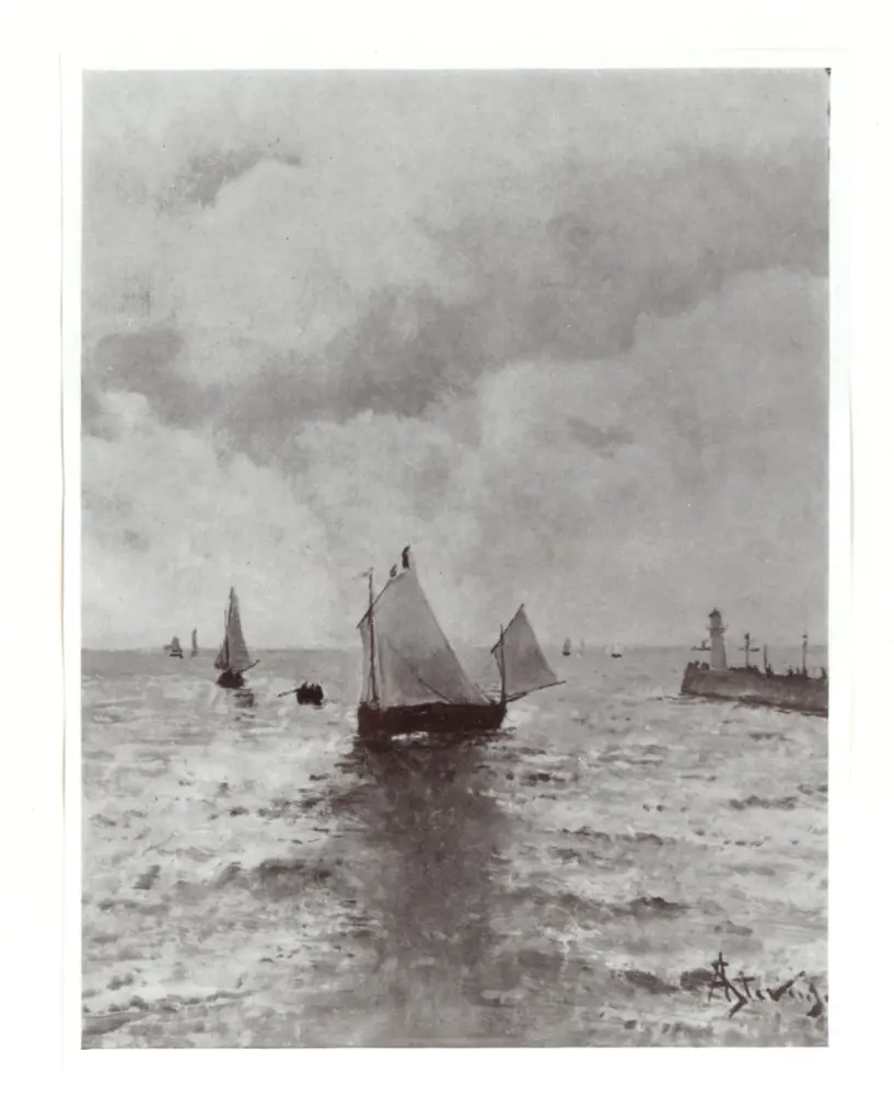 Stevens, Alfred , D&eacute;part des B&acirc;teaux &agrave; Voiles