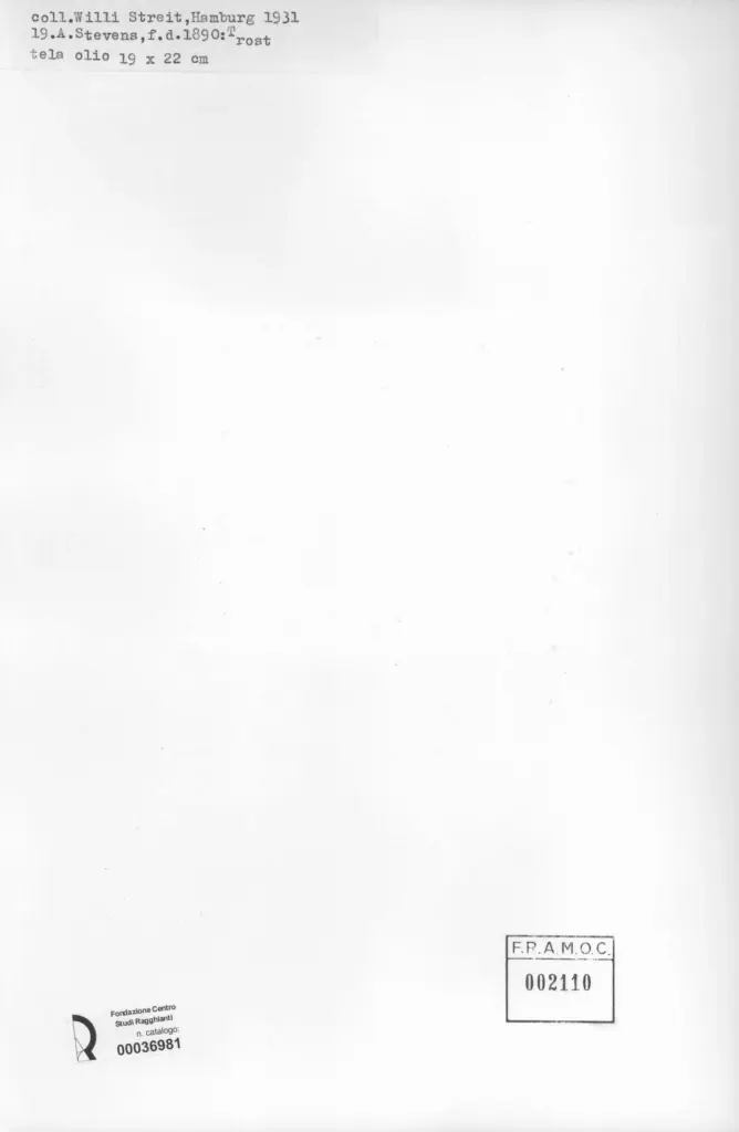 Anonimo , Stevens, Alfred sec. XIX , retro