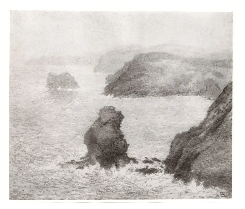 Van Rysselberghe, Th&eacute;o , Les rochers-Belle-Isle