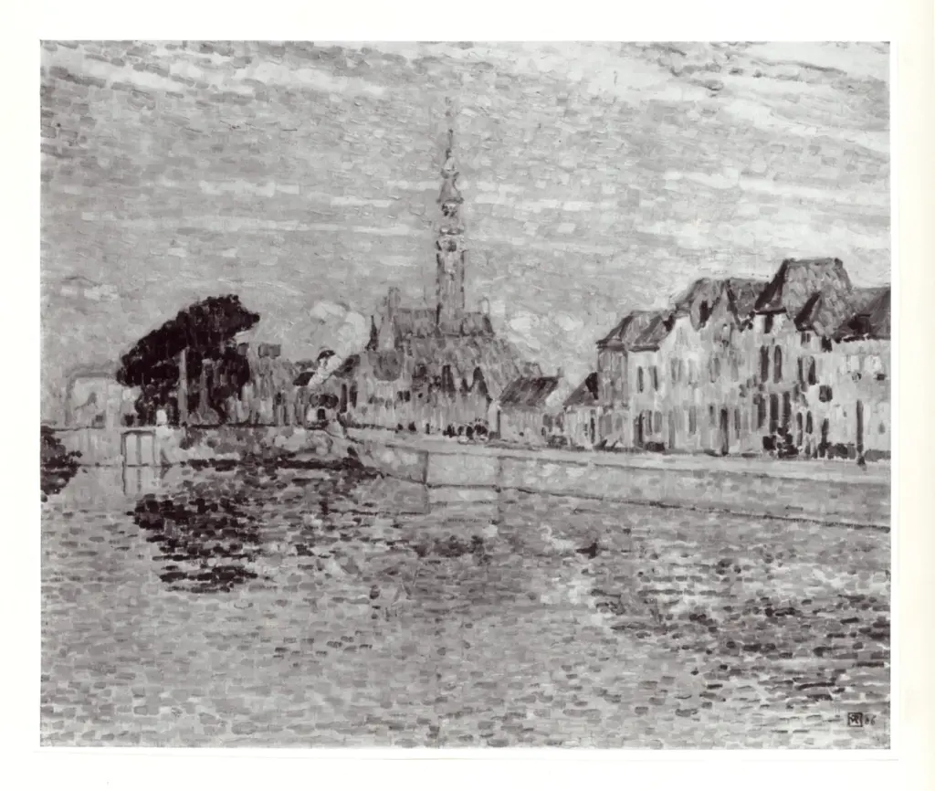 Van Rysselberghe, Th&eacute;o , L'englise sur le canal