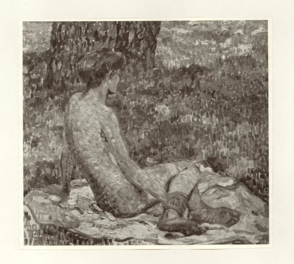 Anonimo , Van Rysselberghe, Th&eacute;o - sec. XIX - Akt , fronte