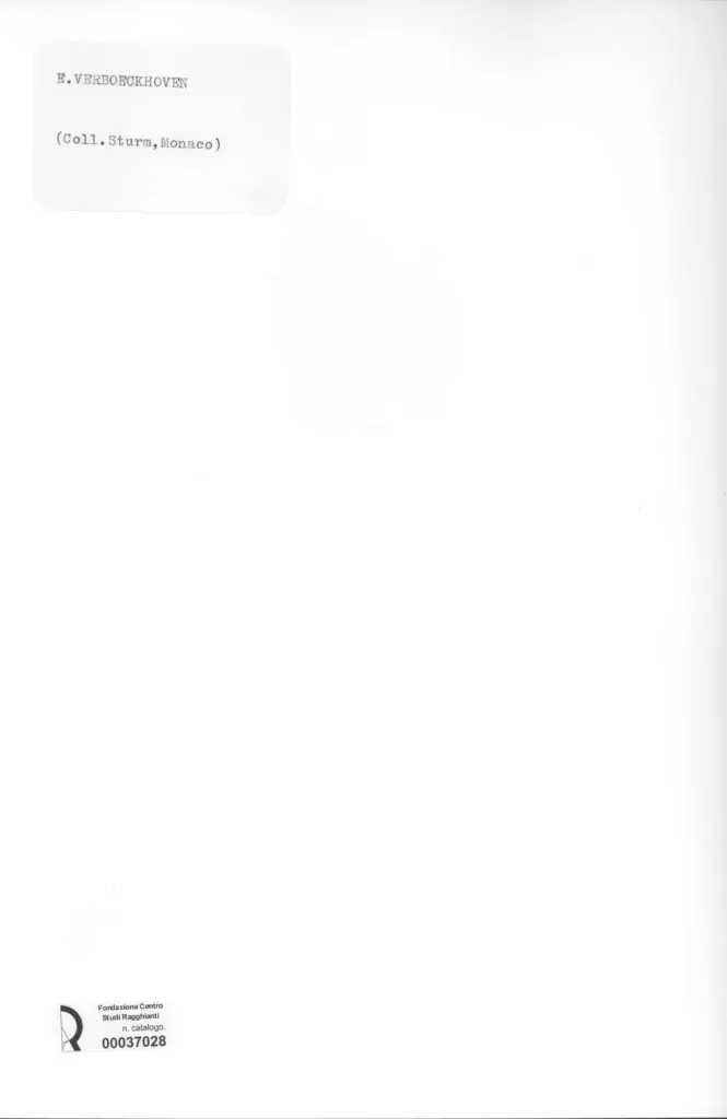 Anonimo , Verboeckhoven, Eug&egrave;ne - sec. XIX - Pecore , retro