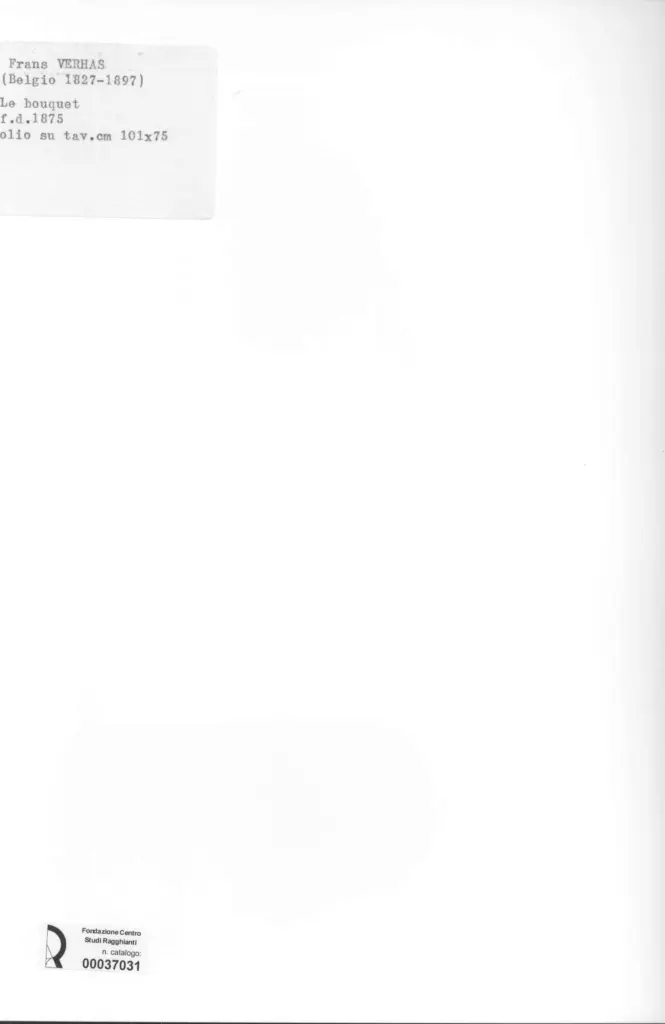 Anonimo , Verhas, Frans - sec. XIX - Le bouquet , retro