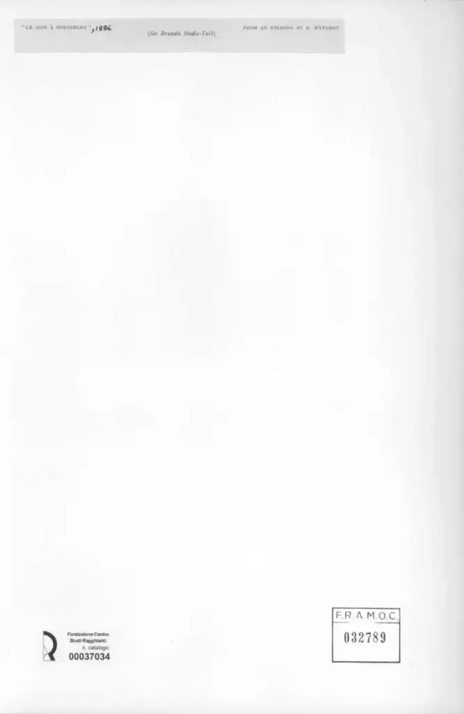 Anonimo , Wytsman, Rodolphe - sec. XIX - Le soir &agrave; Dordrecht , retro