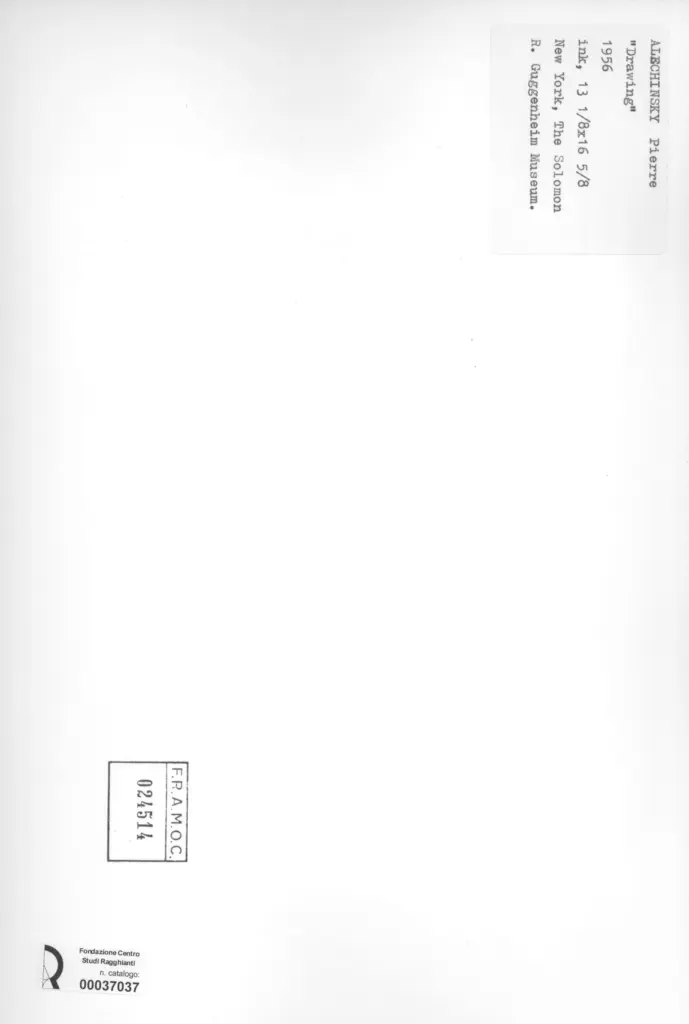 Anonimo , Alechinsky, Pierre - sec. XX - Drawing , retro