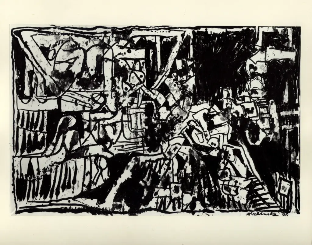 Anonimo , Alechinsky, Pierre - sec. XX - L'autre nuit , fronte