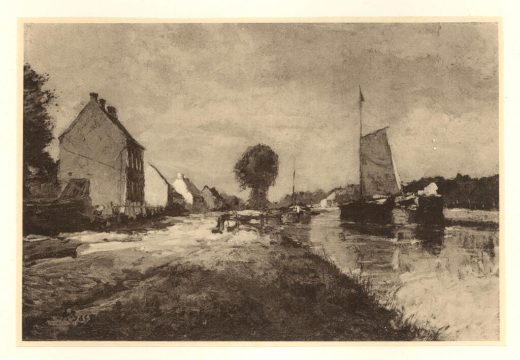 Bastien, Alfred Théodore , Der kanal von Péronne