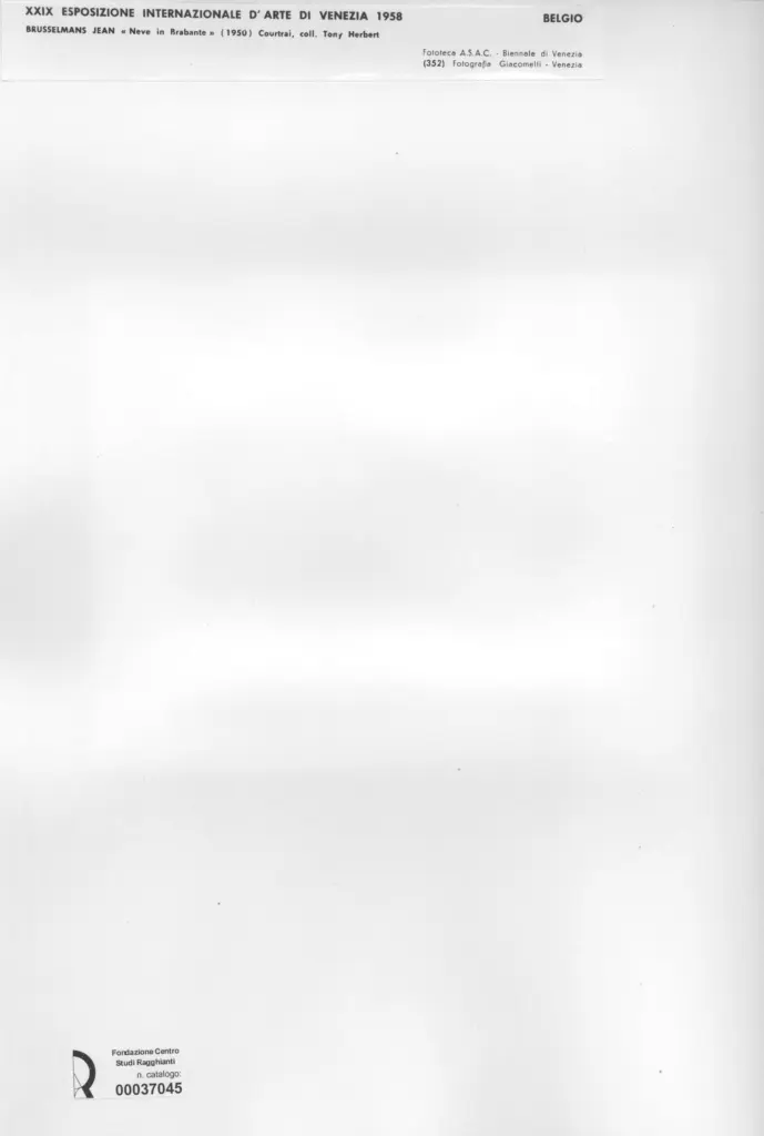 Giacomelli , Brusselmans, Jean - sec. XX , retro