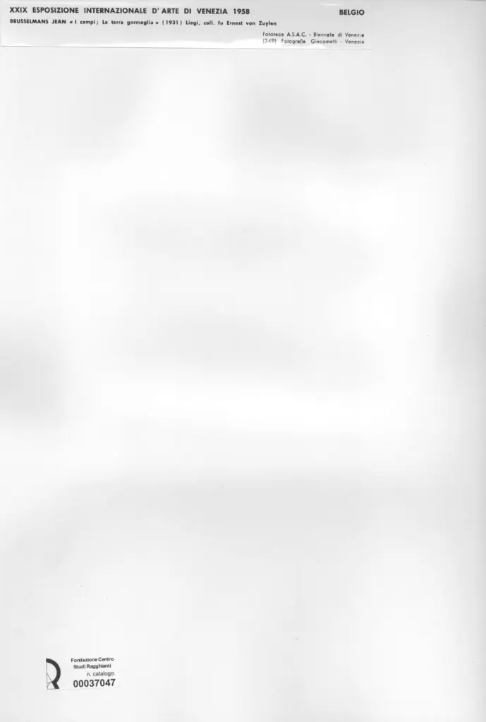Giacomelli , Brusselmans, Jean - sec. XX , retro