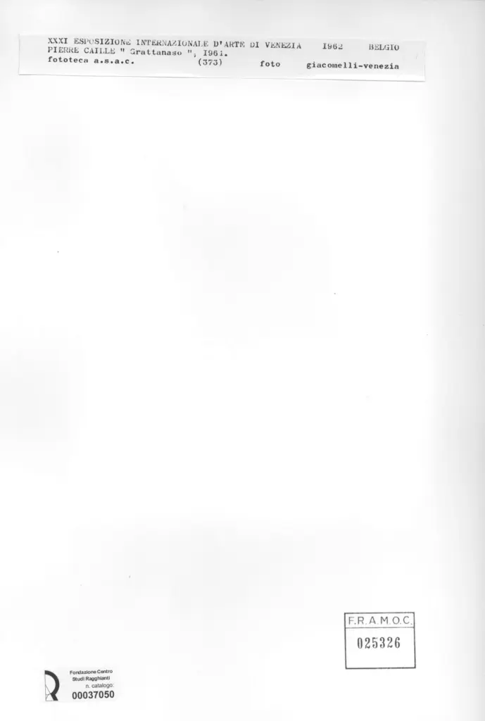 Giacomelli , Caille, Pierre - sec. XX - Grattanaso , retro