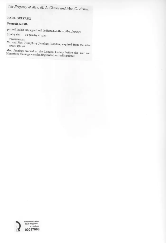 Anonimo , Delvaux, Paul , retro