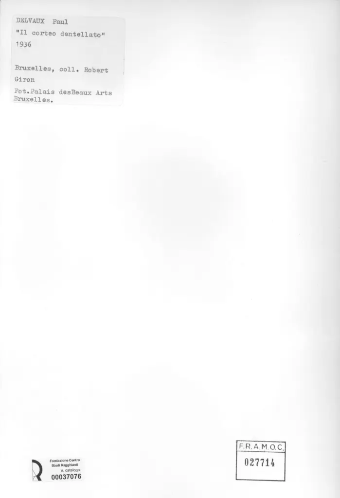 Palais des Beaux-Arts Bruxelles , Delvaux, Paul - sec. XX , retro