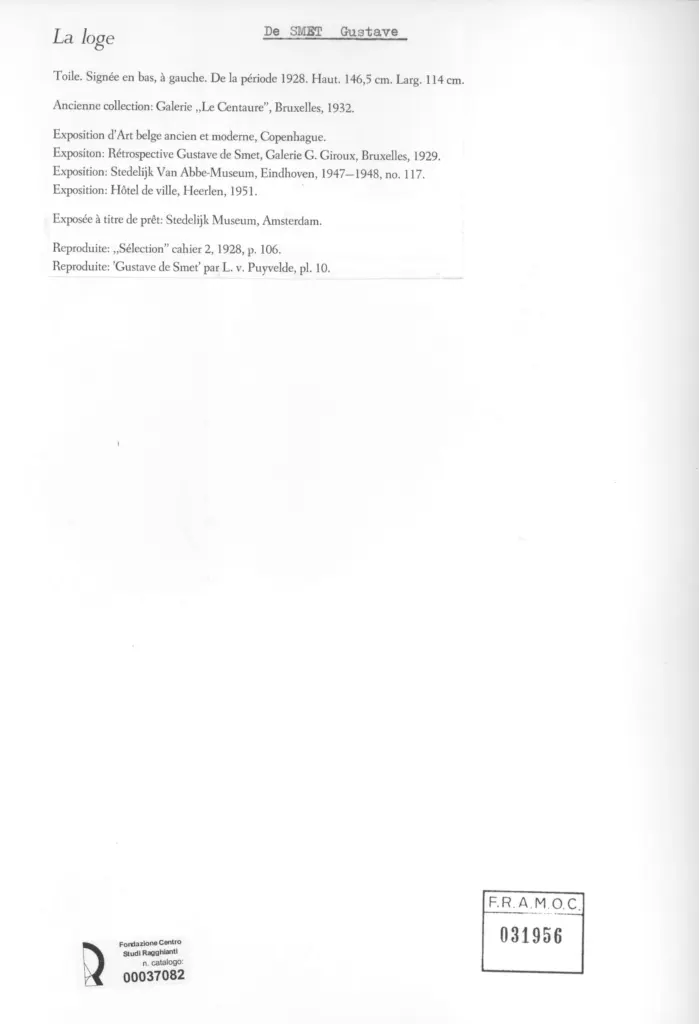 Anonimo , De Smet, Gustave - sec. XX , retro