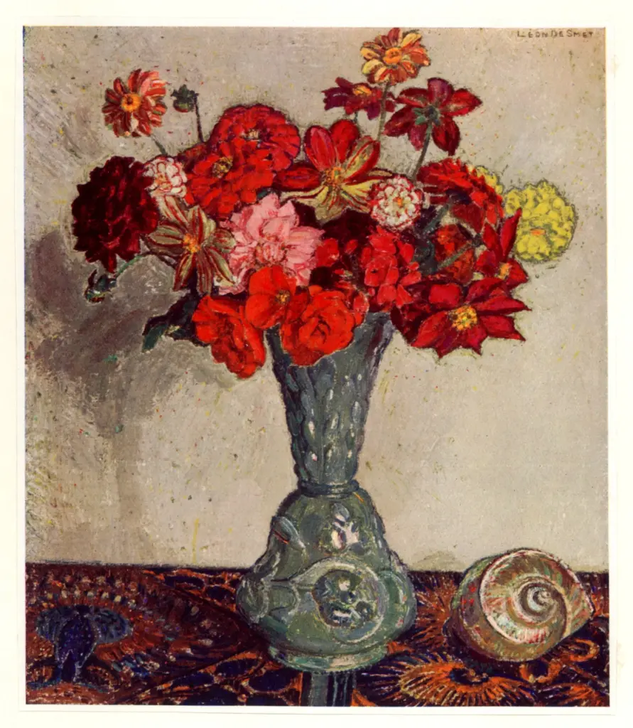 De Smet, L&eacute;on , Flower piece -