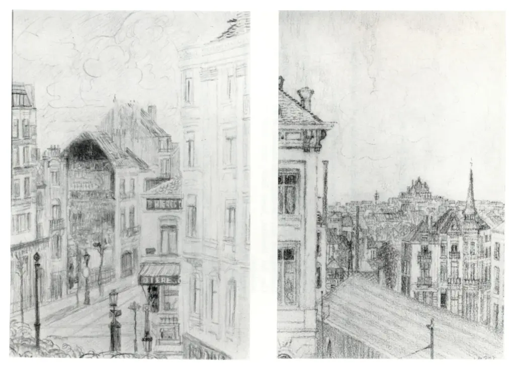 Anonimo , Ensor, James - sec. XX - Avenue de la Chasse, Bruxelles , fronte