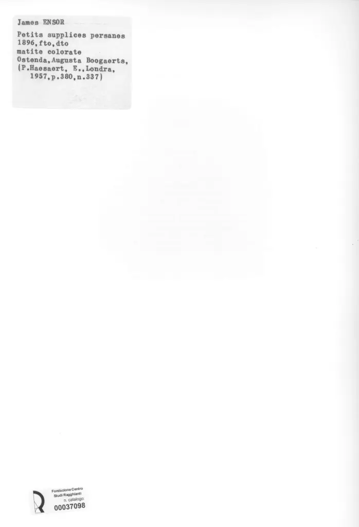 Anonimo , Ensor, James - sec. XIX - Petits supplices persanes , retro