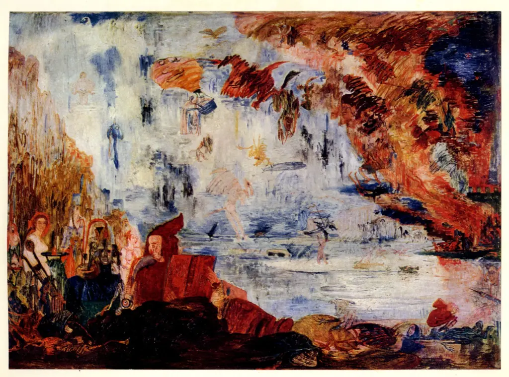 Anonimo , Ensor, James - sec. XIX - Tentazioni di S. Antonio , fronte