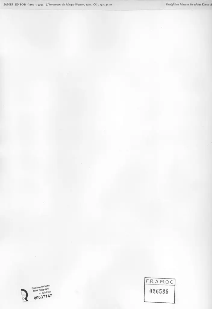 Anonimo , Ensor, James - sec. XIX , retro