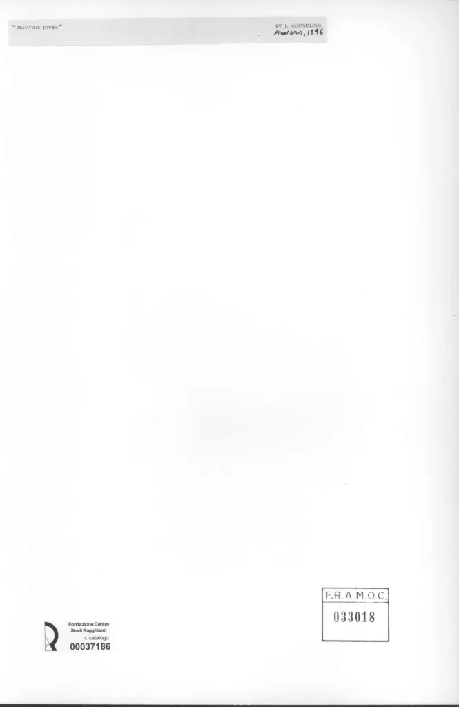 Anonimo , Gooneloos, J. sec. XIX , retro